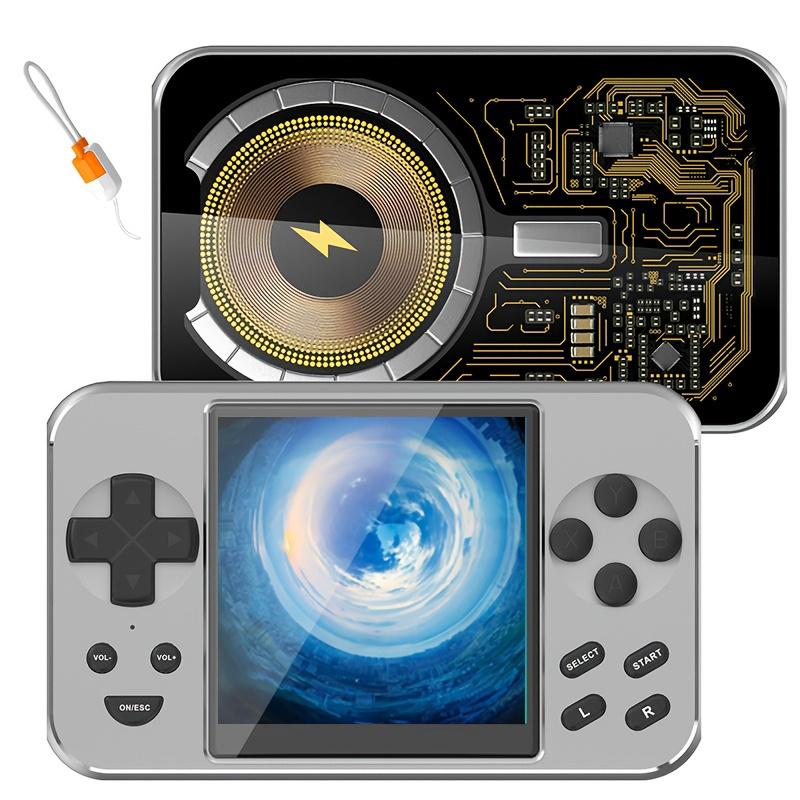 Multifunctional Game Console Power Bank, 20W Wireless Magnetic Charging, 6000+ Built-in Classic Games, MP3, MP4, Digital Photo Frame, E-book, Movie Player Best Holiday Gift.(silver)