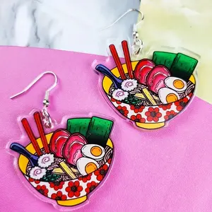 Ramen Noodle Earrings
