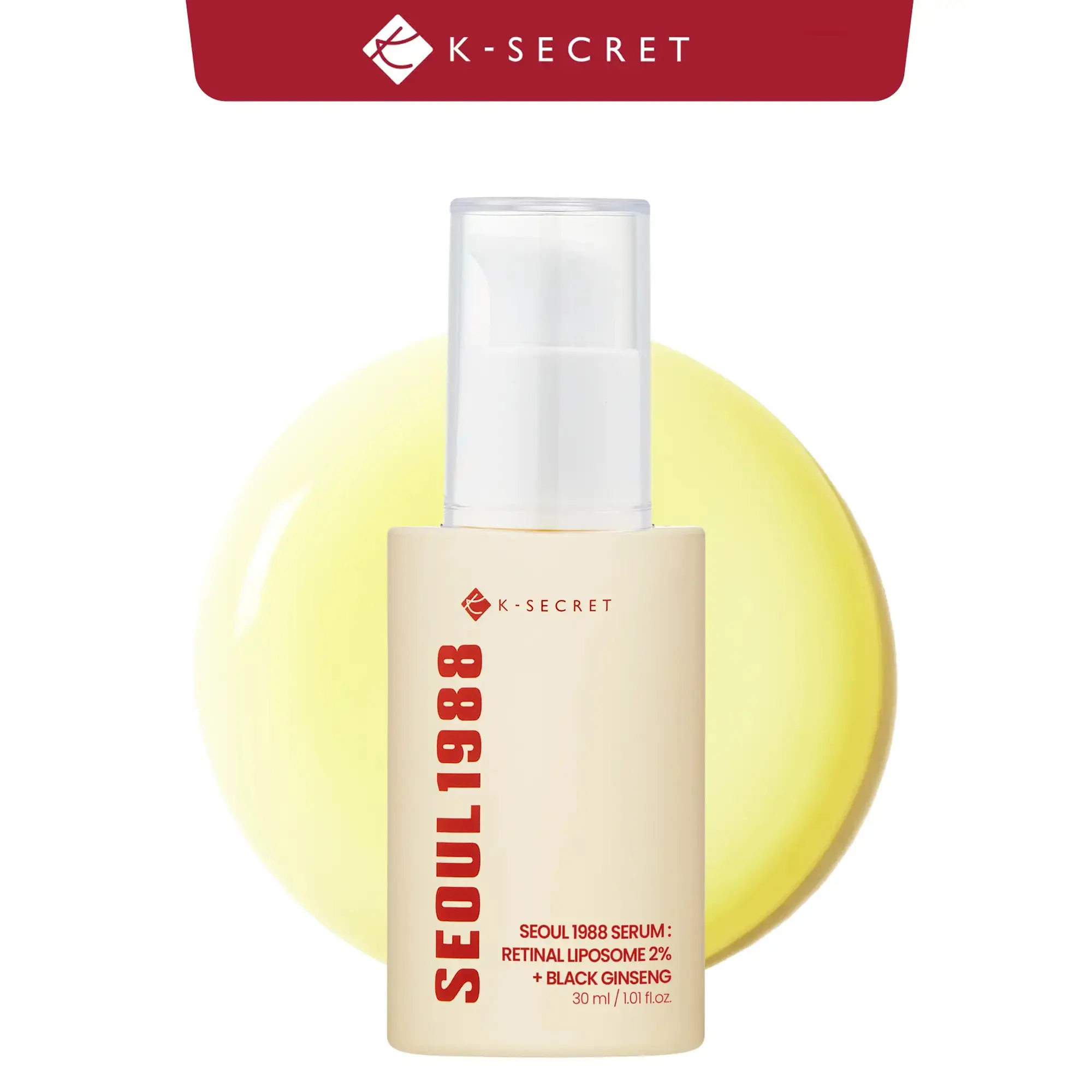 [KSECRET] Seoul 1988 Retinal Serum - 2% Advanced Retinal Liposome Formulation, Intensive Wrinkle Care, Pore Minimizing, Skin Renewal - Korean Skincare Serum