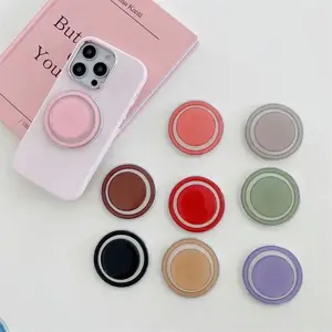 Magnetic Folding Mobile Phone Grip Holder Socket Pocket Support for IPhone Samsung Mac Safe Ring Finger Expanding Stand posocket