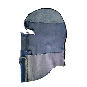 Upcycle Denim Balaclava - Eco-Friendly Rustic Charm Accessory Made from Upcycled Denim for Versatile Use