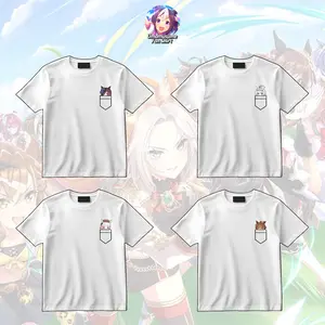 [Uma Musume Fan Shirt] Peekaboo Print Pocket Cutie Uma Musume Tee, Uma Musume Vintage Graphic T-shirt, Manga Anime Style Shirt, Horse Girl Graphic Shirt, Y2K Gaming Shirt, Gift for Men And Women, Horse Girl Lovers, Trending Cotton Crewneck Top Clothes