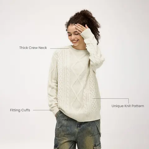 Aelfric Eden Men's Casual Chic Acrylic Crew Neck Long Sleeve Knitwear Top - 90s Mod Cut Vintage Clothing Mensfashion Pullover, Comfortable Fit, Free Returns and Refunds