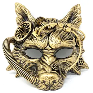 Wolf Masquerade Mask Steampunk Style Scary Devil Halloween Costume Cosplay Party Masks