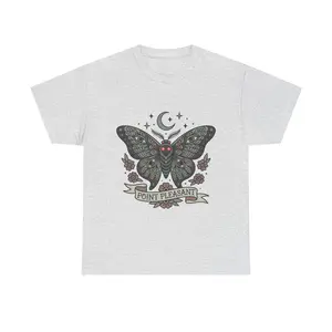 Mothman Cryptid T-Shirt with Glowing Red Eyes