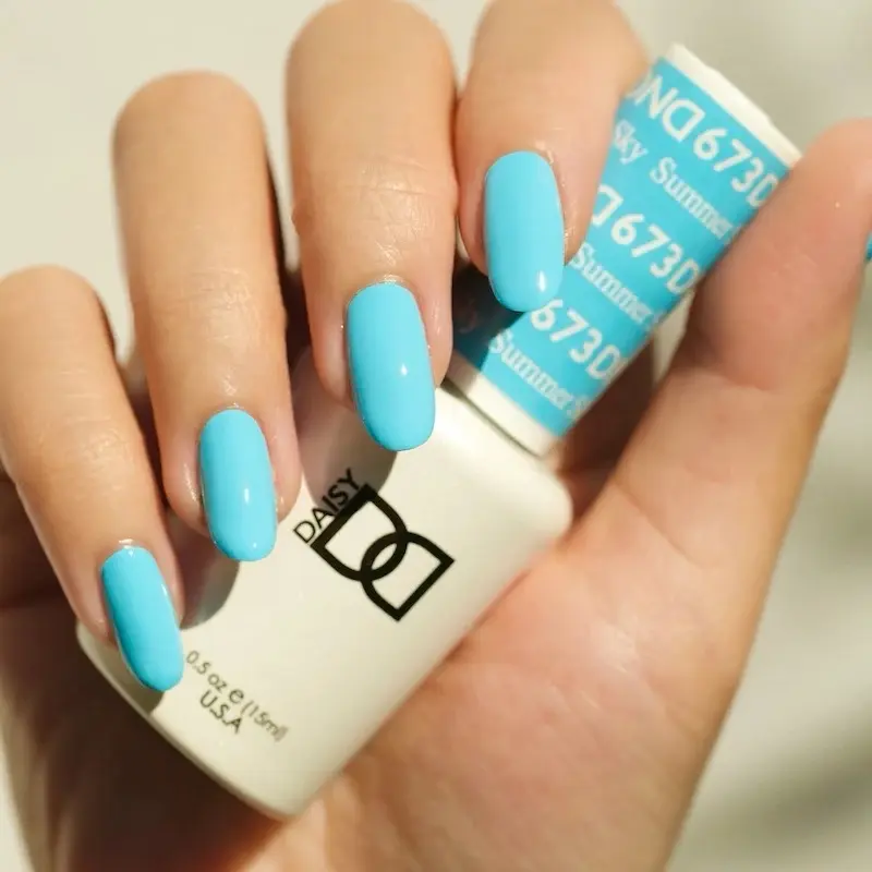 DND 673 Summer Sky Gel and Lacquer Duo nail care nail art color