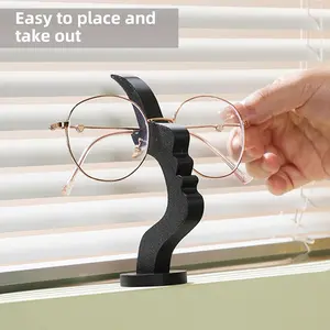 Modern Eyeglass Frame Holder, Desktop Organizer Stand for Glasses and Sunglasses, Universal Design, 1 Piece, Ideal for Home Office
