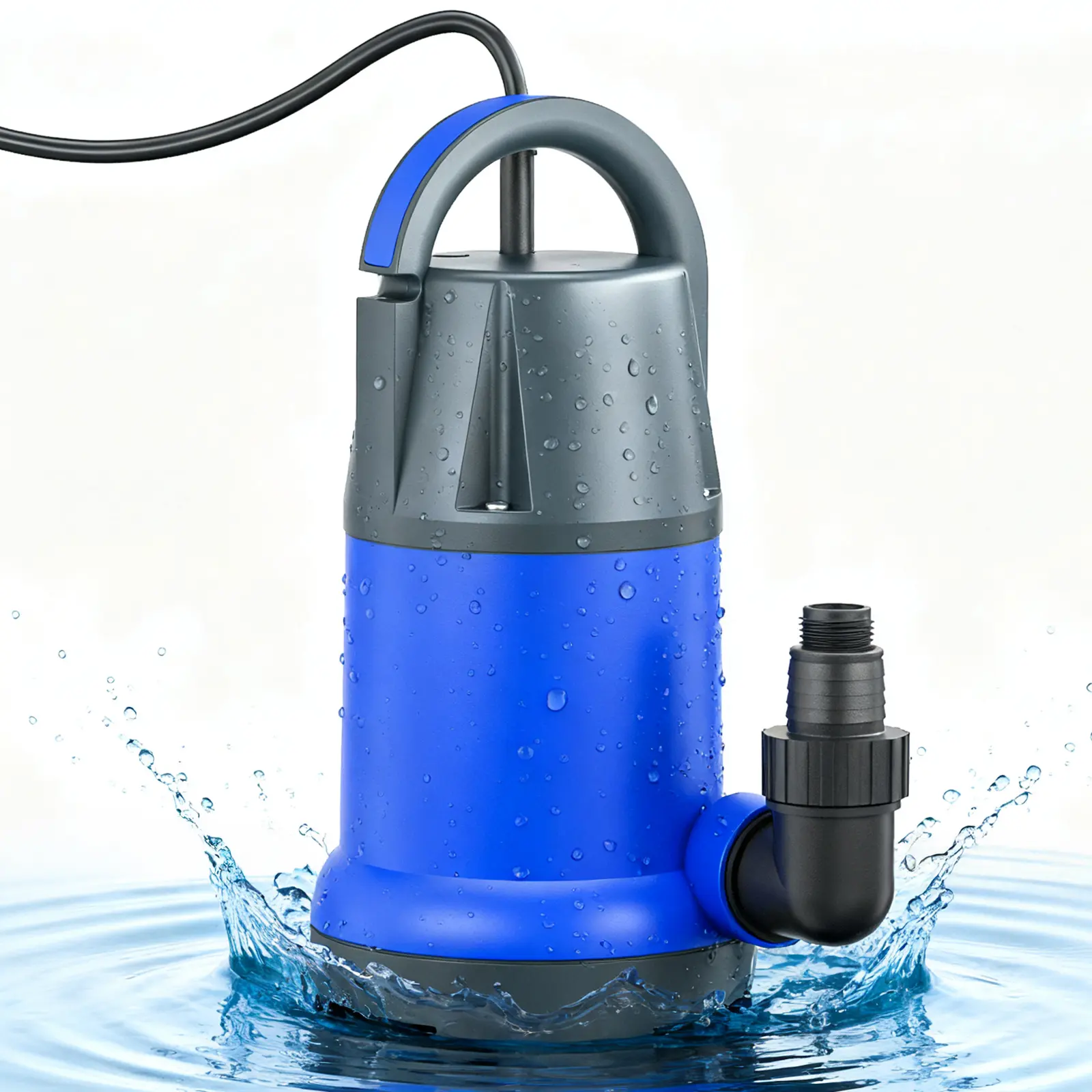 Sump Pump Submersible Water Pump 1HP 5300GPH Portable Electric Utility Pumps for Hot Tub, Standing Water, Pools, Boats, Gardens, and Pond