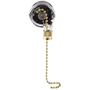 212 MAIN 75111CQ Off-On Pull Chain Pull Switch - Push-In Type, Reusable Clam, Ceiling & Wall Light Installation Accessory for Sailing Water Sports, Accessories