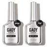 GAOY 16ml 2 Pcs Glassy Gel Top Coat and Base Coat Set Holiday Gift Pick,No Wipe Foundation Combination for UV Light Cure Nail Polish
