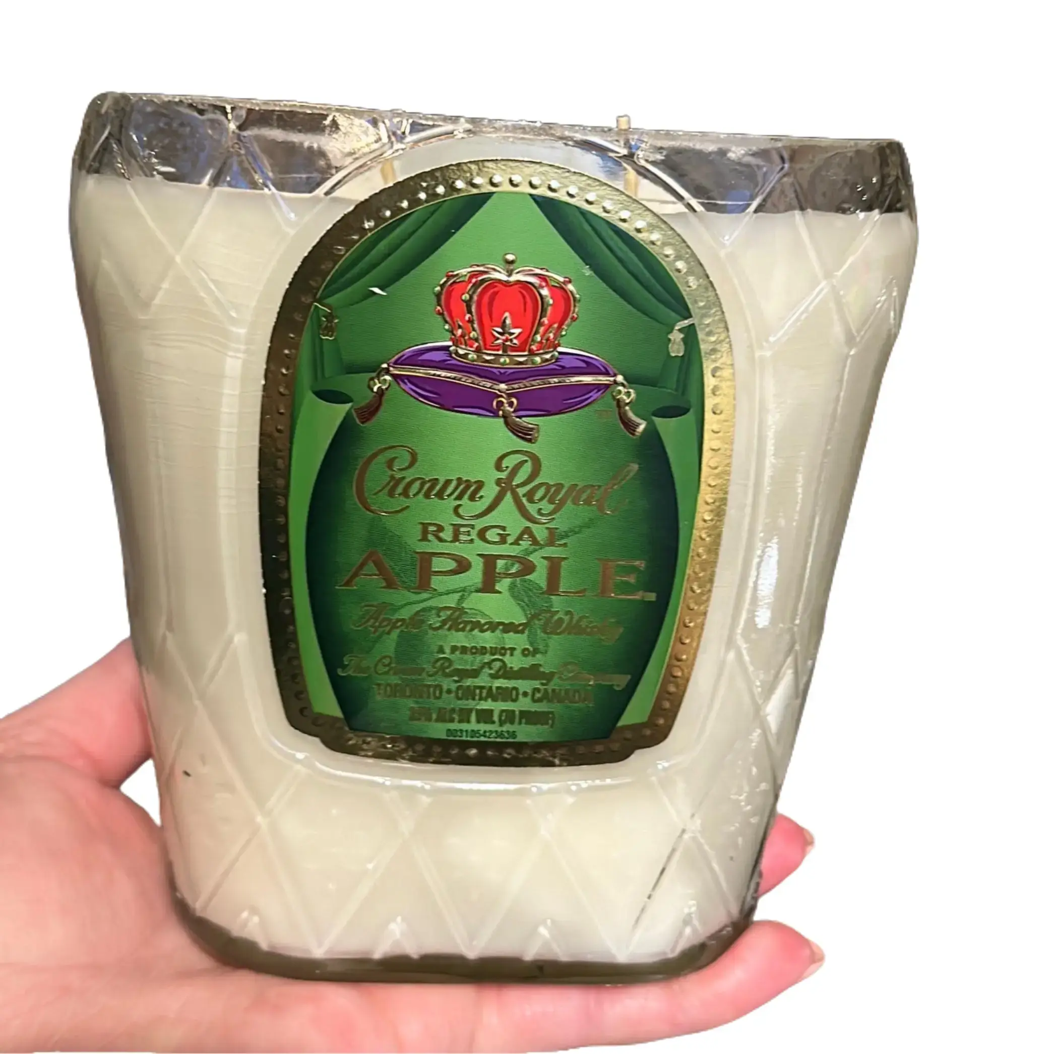 Crown Royal Apple Candle - Handmade - Decorative Gift Crown Royal Apple Candle - Handmade - Decorative Gift