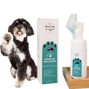 TQT Pet Paw Cleaner Cats Dog Feet Cleaner 100ml Pet Paw Cleanser Deep Cleansing Dog, Foot Pad Care Gentle, Effective Cat Dog Feet Cleaner