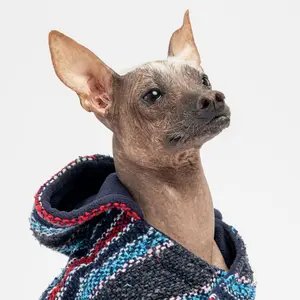Dog Poncho Navy Baja
