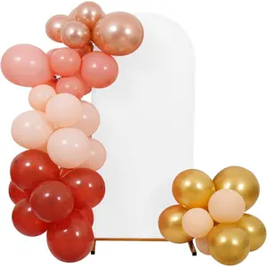 6.6FT Wedding Arch Cover,White Arch Backdrop Cover Stretchy Spandex Backdrop Stand Covers for Birthday Banquet(79.2" L x 39.6" W)