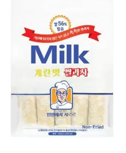 Korean Milk Classic Rice Snack 240g 8.47 oz 0.35 oz x 24 Packs Melt In the Mouth Flavour Milk Banana Cheese Bite Non-Fried Rice Snack