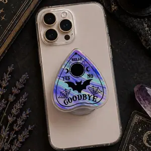 Ouija Planchette Goodbye Bat MagSafe Phone Grip: Witchy Aesthetic Magnetic Phone Holder, Spooky Halloween Witch Gift, Phone Kindle Holder
