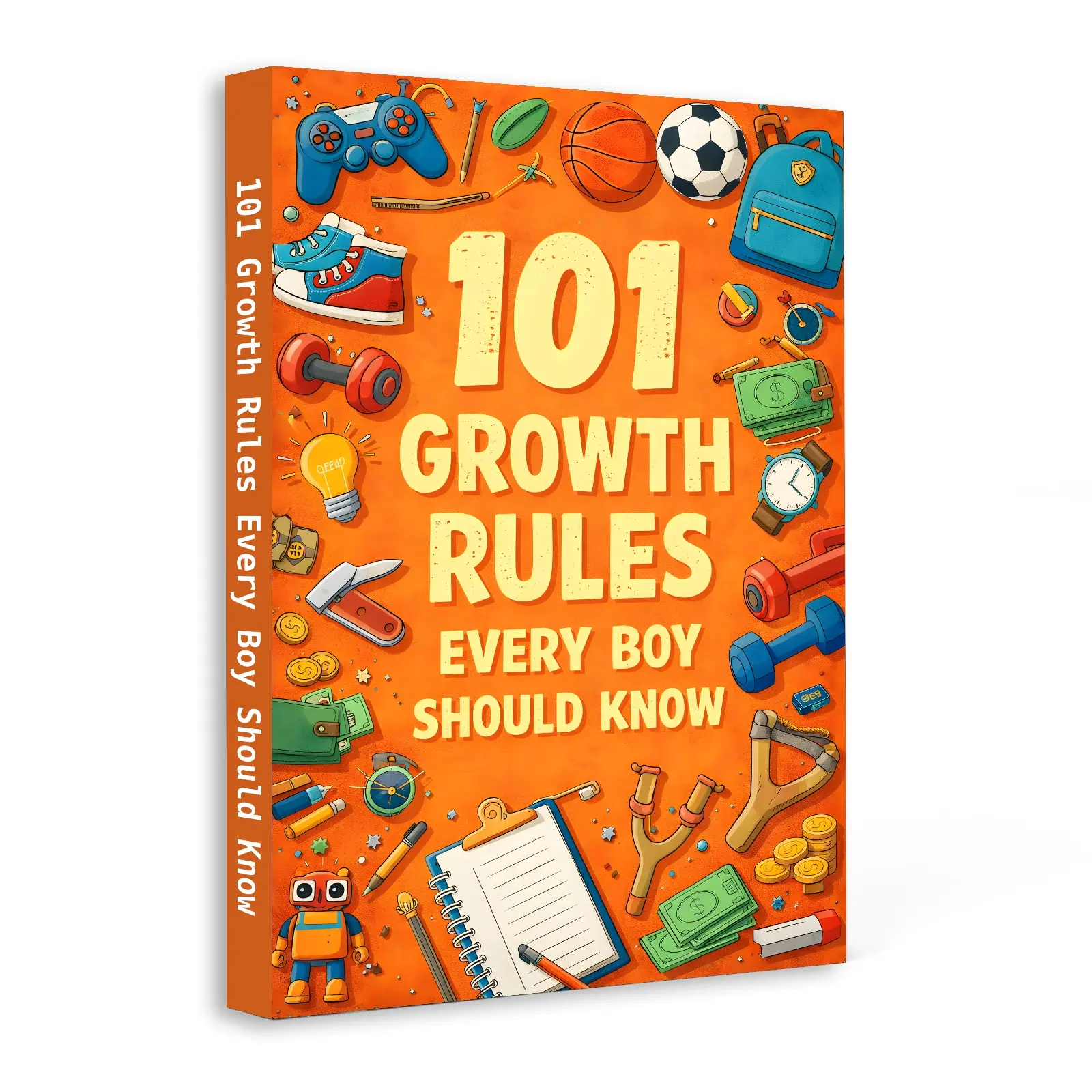 Growing Up Book for Boys | 101 Important Life Tutorial Lessons on Puberty, Manners, Self-Control, Respect, and Healthy Habits