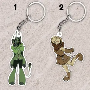 Dandy's world keychain: Vee and Shelly, Veedandysworld, Shellydandysworld ver1