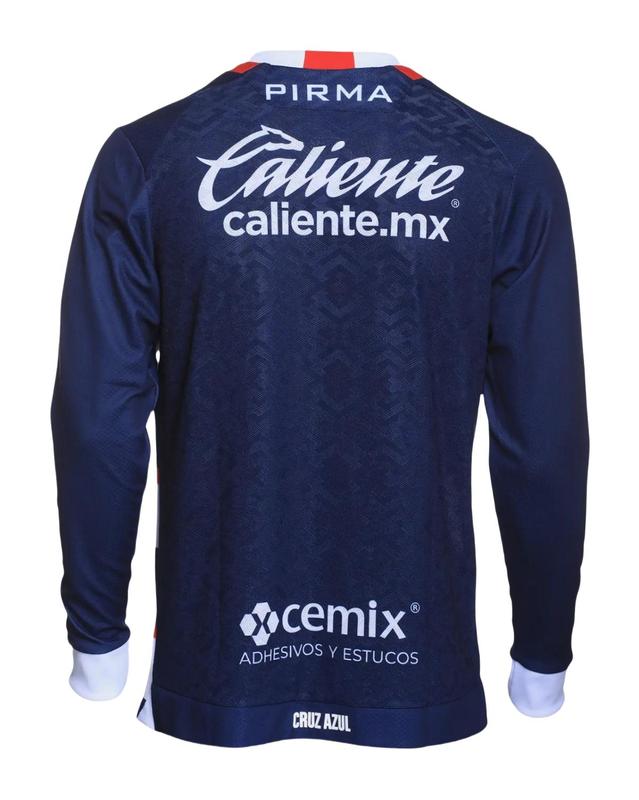 Cruz Azul Away Goalkeeper Kit Fan Edition Adult Long-Sleeve Breathable Quick-Dry Soccer Jersey LIGA MX 2024-25