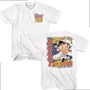 Advanced Digital Printing Technology T-Shirt, Soft Cotton Fabric, Vintage Shirt Talladega Nights T-shirt Plain Simple Ricky Bobby 26 Tee, Classic Collar