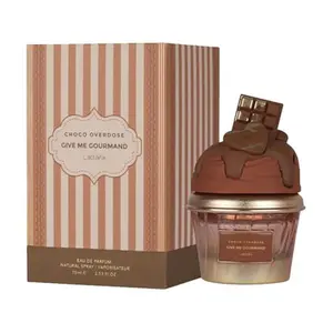 Lattafa Choco Overdose Eau De Parfum 75ml, Unisex Gourmand Fragrance with Dark Chocolate, Vanilla, Caramel Notes, Long-Lasting Scent for Beauty & Personal Care