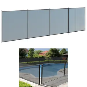 GARVEE Mesh Pool Safety Fence 4x108Ft DIY Weatherproof Swimming Pool Barrier with Stainless Steel Tubes, Suitable for Inground and Above Ground Pools, Provides Protection for Kids and Pets