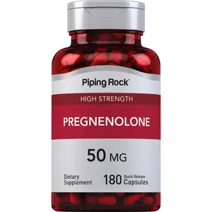 Piping Rock Pregnenolone 50 mg | 180 Capsules | Hormone Support Supplement | Non-GMO, Gluten Free