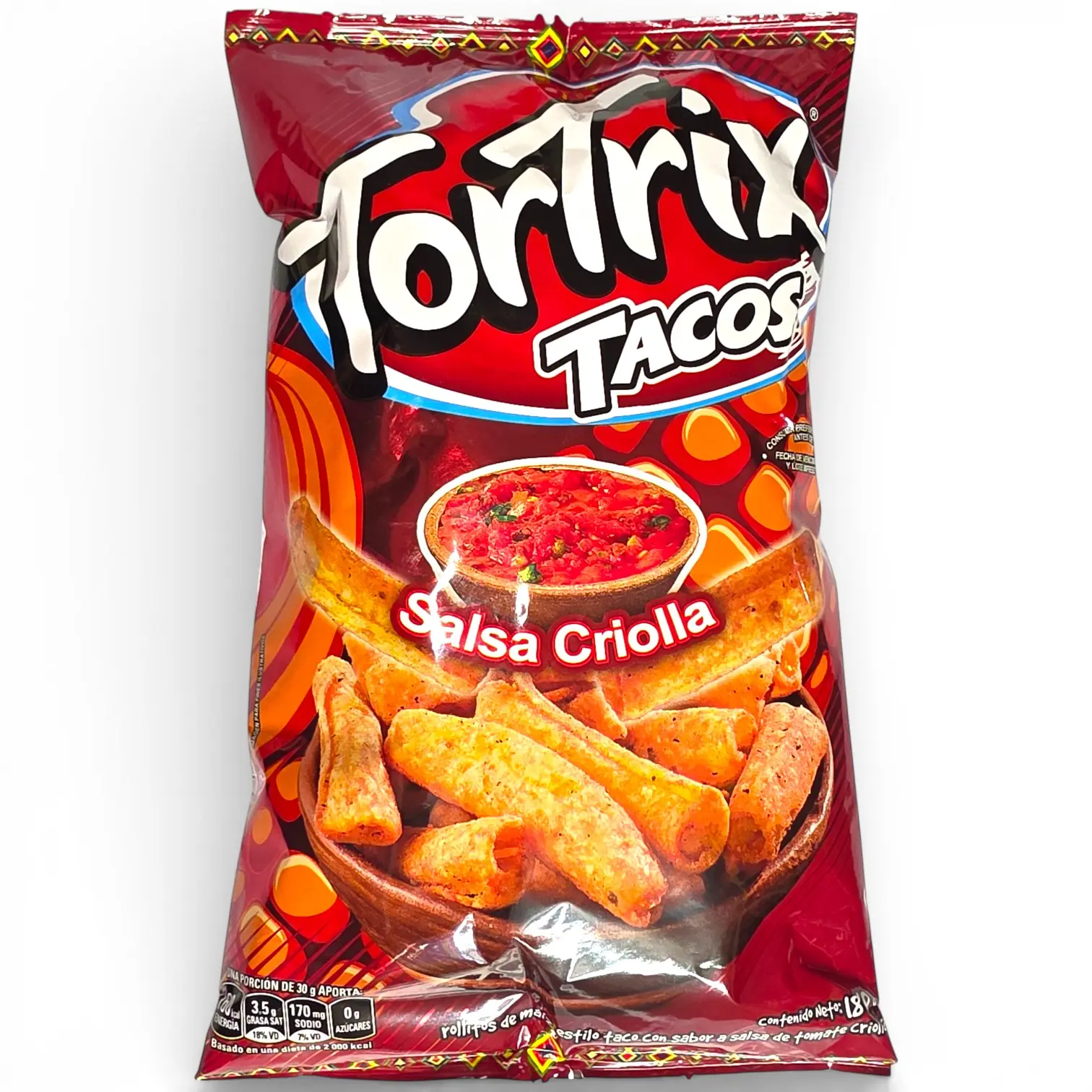 Tortrix Tacos Salsa Criolla  180g  Snack  Tacos with flavor  Creole Sauce