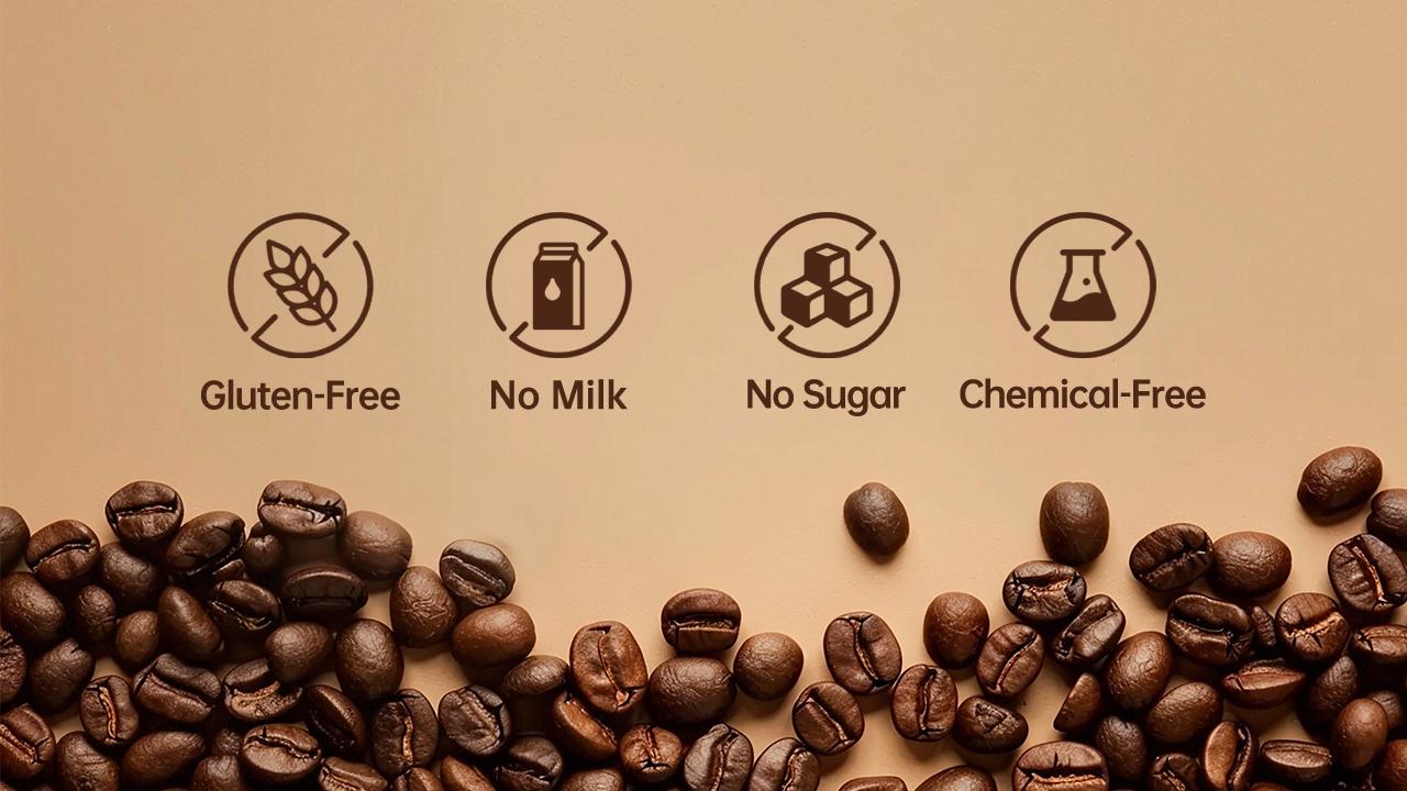 TIGERMEET Functional Energy Coffee Herbal Coffee Blend for Daily Energy, Focus & Performance (6 Sachets)