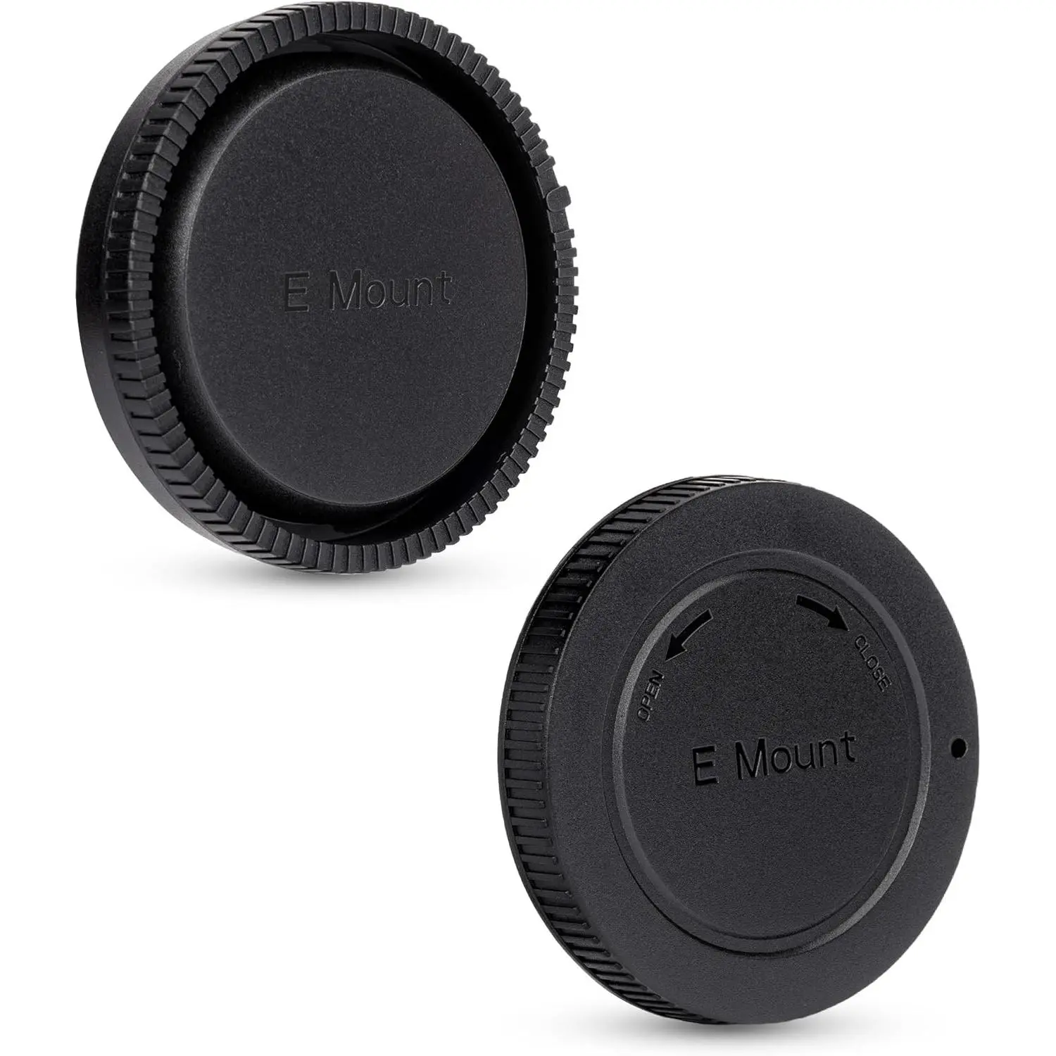 E-Mount Body Cap & Rear Lens Cap Cover Kit for  A7 A7II A7III A7IV A7S II III A7R II III A7RIV A7RV A7CR A7C II A6700 A6600 A6400 A6300 A6100 A6000 ZV-E10 II ZV-E1 & More  Camera & Lens