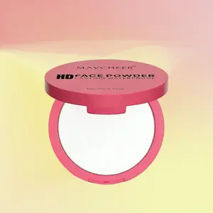 MAYCHEER HD Face Powder - Pink Silky Matte Soft Glow Oil Control 12H Long Lasting Makeup - Available - Waterproof & Sweat Proof - Buildable Coverage - Skin Loving Formula