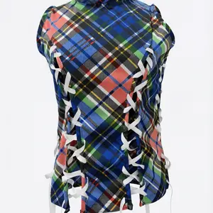 Rebel Prep Lace-Up Top