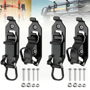 Shovel Mount for Roof Rack - Heavy Duty Garage Shovel Holder, Quick Release Axe Holder Mount Kit with Screws Nut, Wall Mounting Brackets Kit for Truck Bike storage