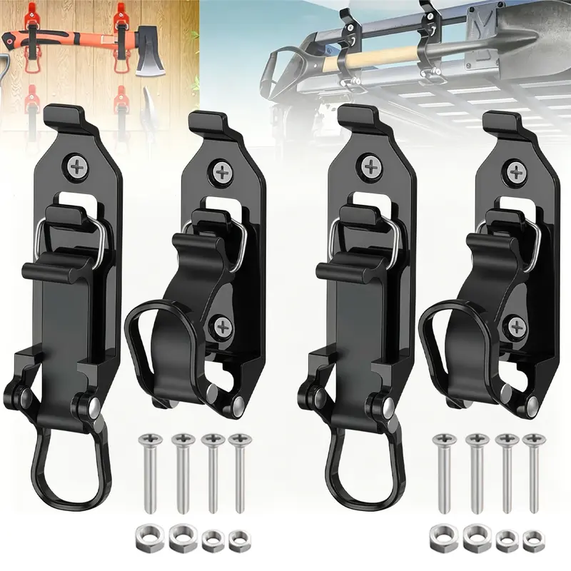 Fathers Day Gifts Shovel Mount for Roof Rack - Heavy Duty Garage Shovel Holder, Quick Release Axe Holder Mount Kit with Screws Nut, Wall Mounting Brackets Kit for Truck Bike storage Fathersdaygift,dorm room inspo,college dorm essentials,dorm haul