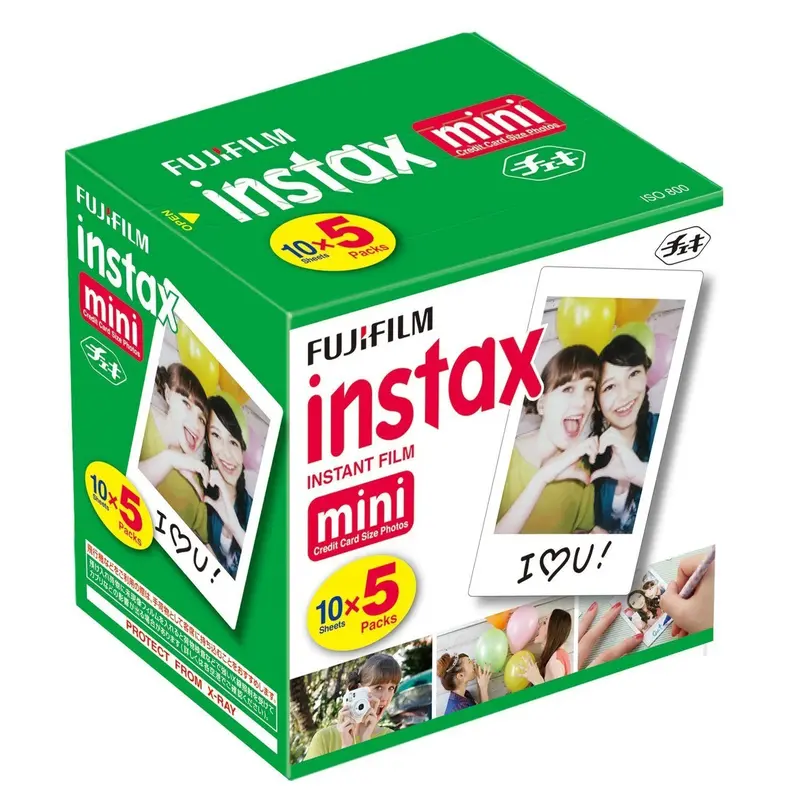 Fujifilm Instax Mini Color Instant Film - 50 Count