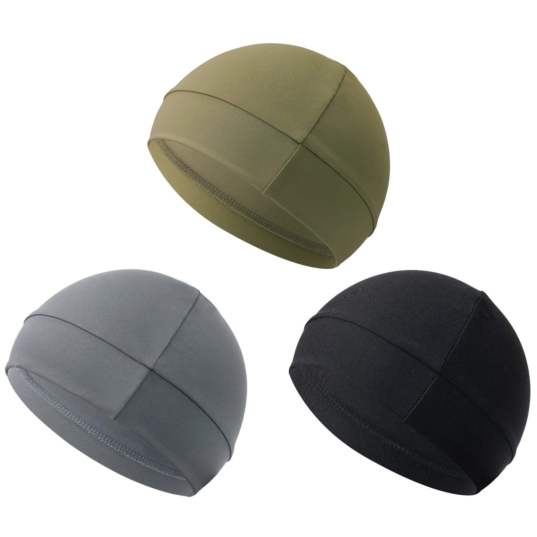 Outdoor Sports Cap| Sweat-Wicking Breathable Helmet Liner| Quick-Dry Windproof UV Protection| Viral Cycling & Running Gear| Must-Have for Active Lifestyles Multifunctional Stretchy Skull Cap Unisex Stretch Fitted Skull Caps beanie  bonnet