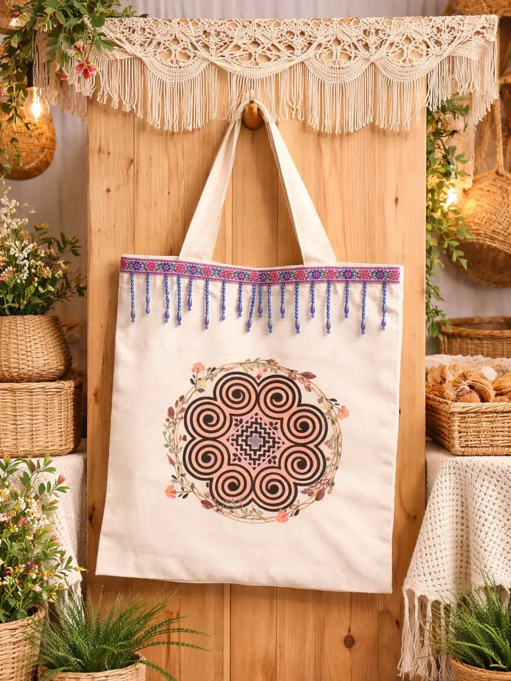 Hmong Inspired Tote Bag