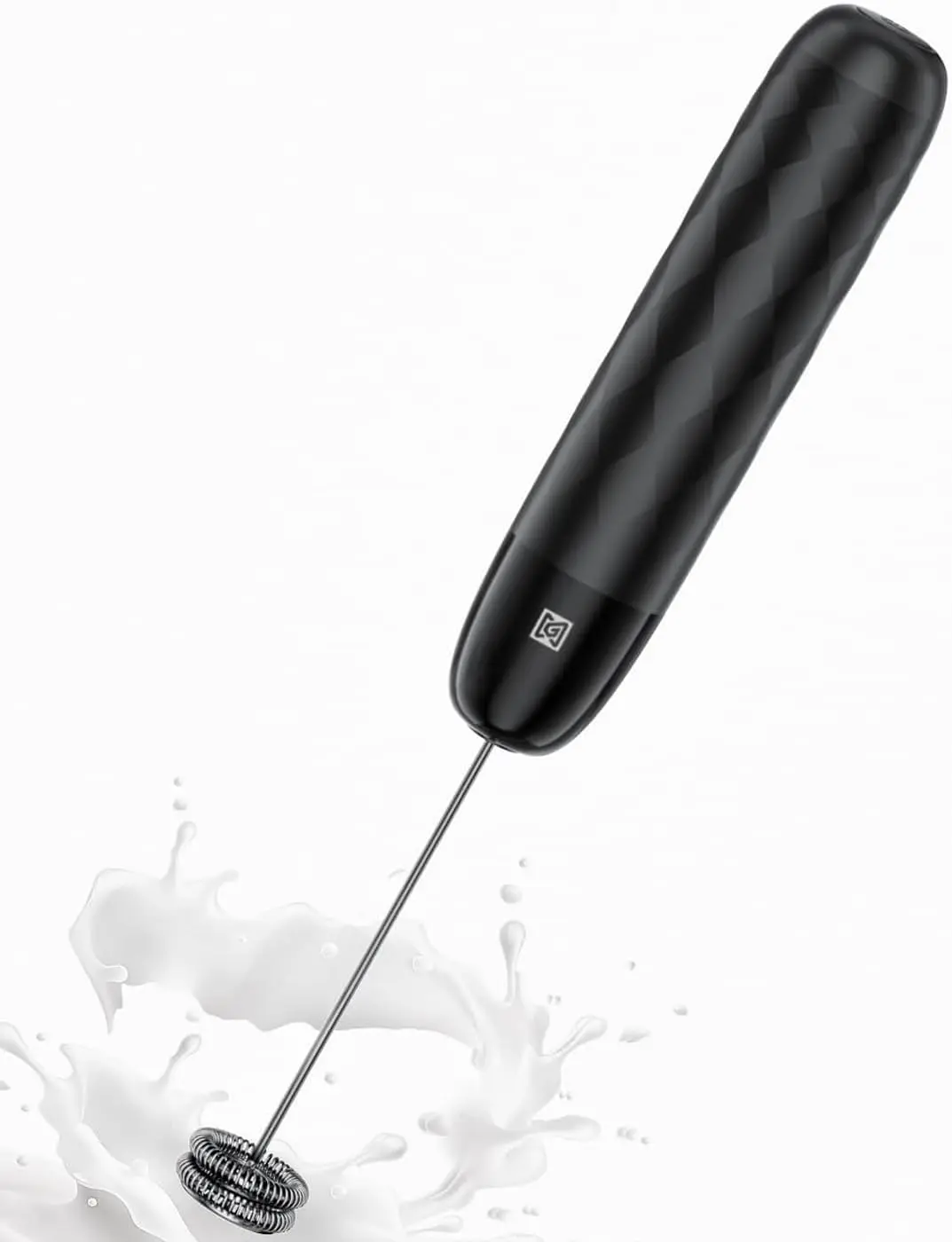 Maestri House Rechargeable Milk Frother, LunaFro Mini Handheld Electric Foam Maker Detachable Stainless Steel Whisk Drink Mixer Foamer Mini Blender for Matcha, Lattes, Cappuccino, No Stand