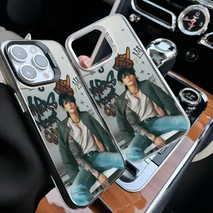EPC J-Jungkook Golden IMD Smartphone Case, Silver Cellphone Cover for iPhone 17/16/15/14/13/12/11 Pro Max Plus, Handheld Devices Accessories