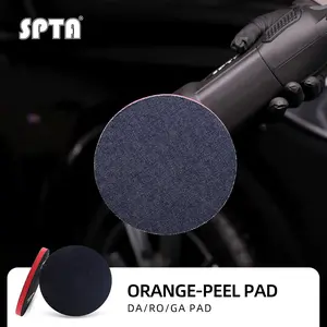 SPTA3"/5"/6" Orange Peel Remover Denim Polishing Pad - 1000 Grit Grade Universal Hook & Loop for Easy Attachment to Polisher Plate