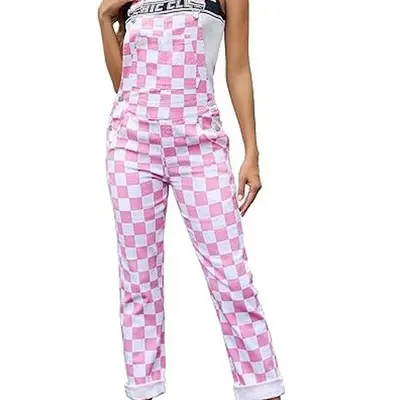 Pants & Jumpsuits | Overalls Women Loose Fit Denim Bib Baggy Overall Jumpsuit Straight Wide Leg - View #4