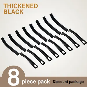 Family Ultimate Crevice Cleaning Set, 8 Pack Multifunctional Hard Bristle Brushes, Ideal for Tile Grout, Window Tracks, Hidden Dirt, Household Tool Accessories, Durable Handle Cleaning Brushes