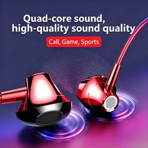 Wired Earbuds, 3.5mm High Fidelity Stereo Bass Headphones with Mic, Compatible with Xiaomi, Redmi, POCO, OPPO, VIVO, iQOO, Realme, ASUS ROG, Sony, Nubia RedMagic, Neo, MotorolaTCL, ZTE, Samsung, Huawei, Honor, Tecno, Infinix, itel & MP3/4 Players Kyocera