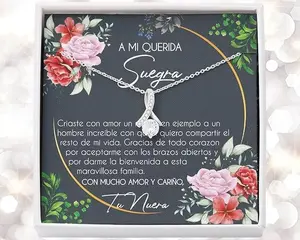 Regalo Para Mi Suegra, Spanish Mother-In-Law Gift from Daughter-In-Law, Nuera A Suegra Cumpleaños De La Suegra, Suegra Necklace