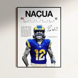 Puka Nauca Poster, Football Poster Print, Sports Decor, Los Angeles Rams Poster