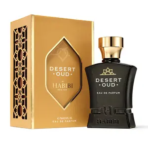 HABIBI NEW YORK Desert Oud EDP Perfume - 2.9 fl oz Men's Fragrance Single Item, Bold Passionate Spicy Woody Scent with Cardamom Top Notes, Spice & Smoke Oud Accents, Long-Lasting, Spicy Woody Fragrance