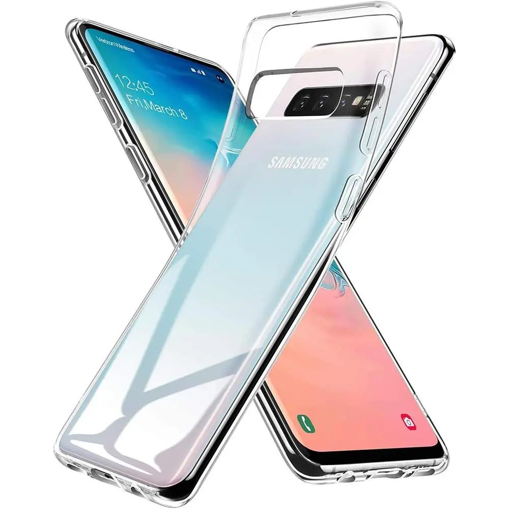 Ultra Thin Transparent Silicone Soft Case For Samsung Galaxy S10 Plus Lite S10+ S10E Clear Back Cover Slim S Shockproof S 10