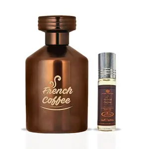 French Coffee EDP 100ML (3.4 OZ) & French Coffee Perfume Oil 6ML (0.2OZ) By Al Rehab | Sweet, Creamy, Spicy, Gourmand. (OPULENCE BUNDLE)