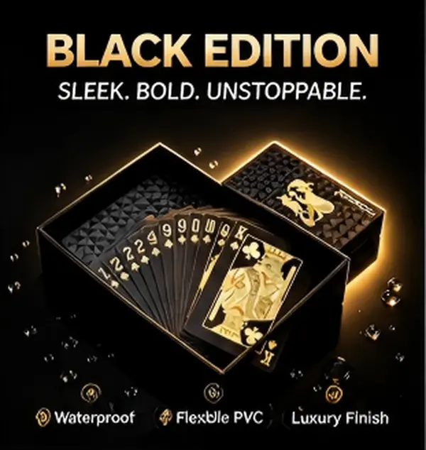 Black Playing Cards, Educational Flash Cards for Toys & Hobbies Enthusiasts