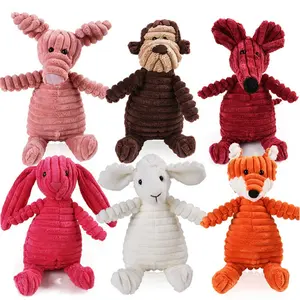 Squeaky Animal Plush Dog Toy Pet Chew Molar Teeth Cleaning Training Puppy Interactive Play Toy